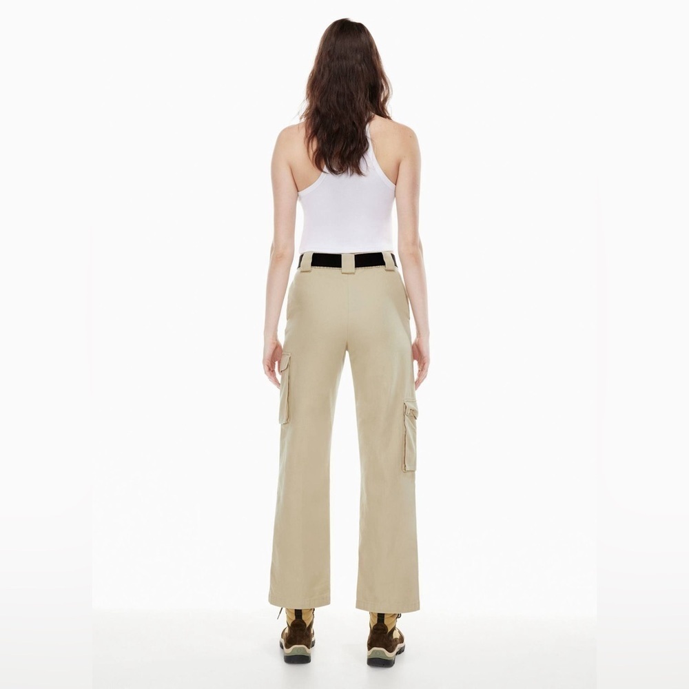 Aritzia TNA Fatigue Olive Green High Rise Cargo Pant Black Belted Size 2XL NWT - Picture 5 of 16